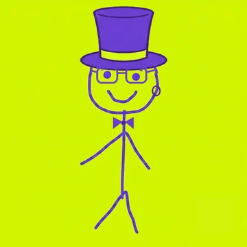 Ben #0011: Top Hat, Half-Rim Glasses, Bow Tie, Single Hoop