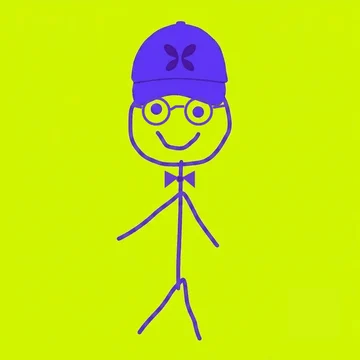 Ben #0012: Original Cap, Round Glasses, Bow Tie, No Earrings