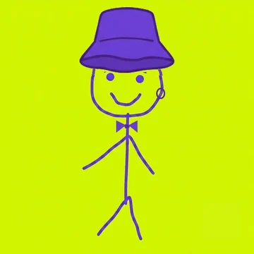 Ben #0014: Bucket Hat, No Glasses, Bow Tie, Single Hoop
