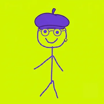 Ben #0024: Artist Beret, Aviator Glasses, No Necklace, Diamond Earring