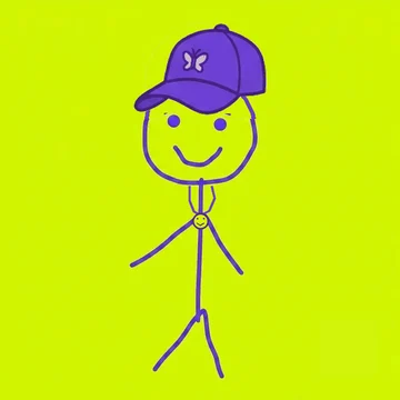 Ben #0005: Butterfly Cap, No Glasses, Smiley Pendant, No Earrings