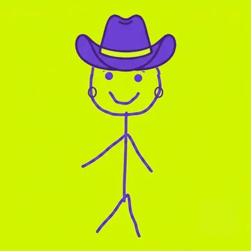 Ben #0007: Cowboy Hat, No Glasses, No Necklace, Double Hoops